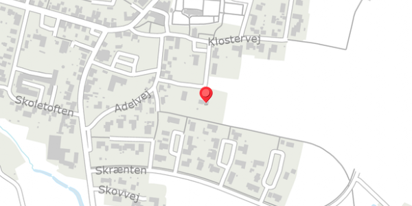 Trafikstøjkort på Klostervej 16, 7830 Vinderup