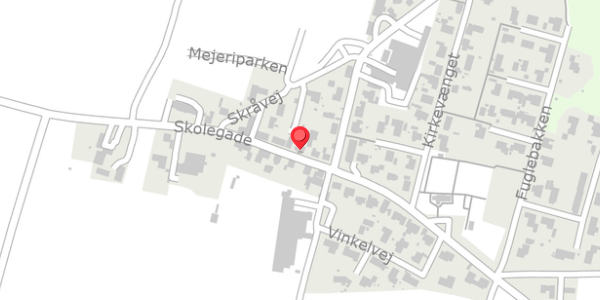 Trafikstøjkort på Skolegade 4, 7830 Vinderup