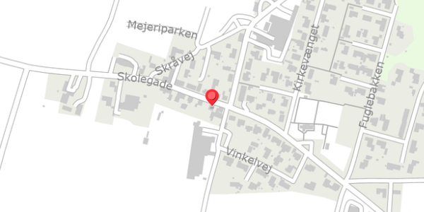 Trafikstøjkort på Skolegade 7, 7830 Vinderup