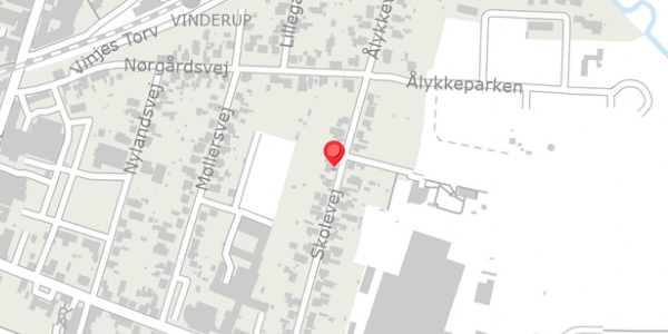 Trafikstøjkort på Skolevej 21, 7830 Vinderup