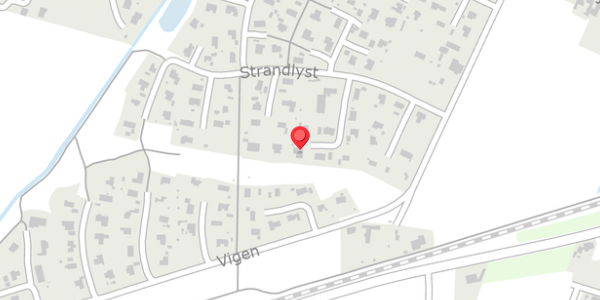 Trafikstøjkort på Strandlyst 29, 7830 Vinderup