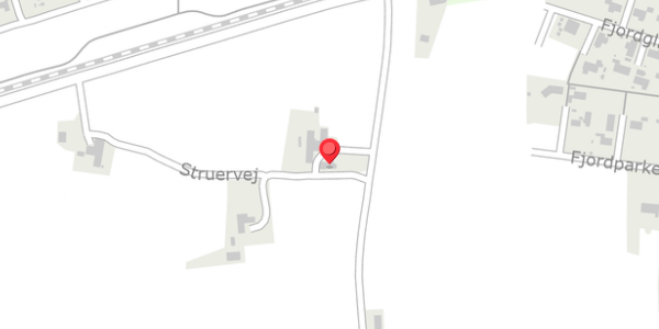 Trafikstøjkort på Struervej 25, 7830 Vinderup