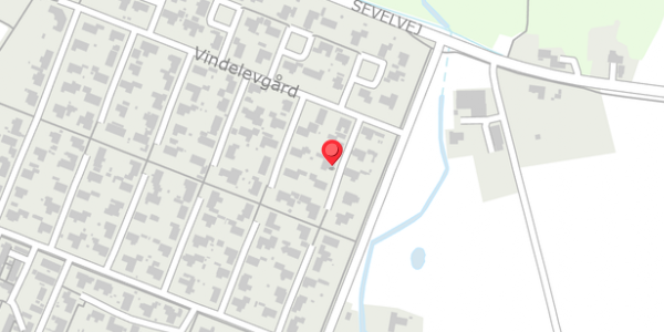 Trafikstøjkort på Vindelevgård 15, 7830 Vinderup