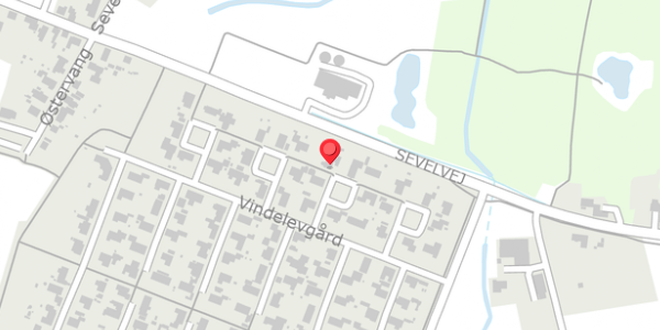 Trafikstøjkort på Vindelevgård 28, 7830 Vinderup