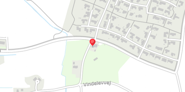 Trafikstøjkort på Vindelevvej 1, 7830 Vinderup