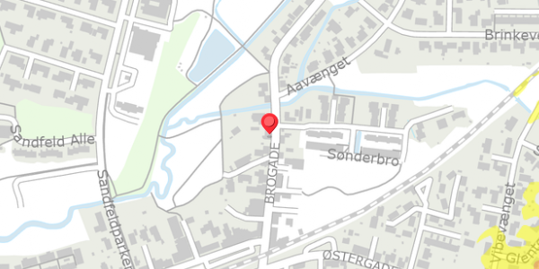 Trafikstøjkort på Brogade 13, . , 6933 Kibæk
