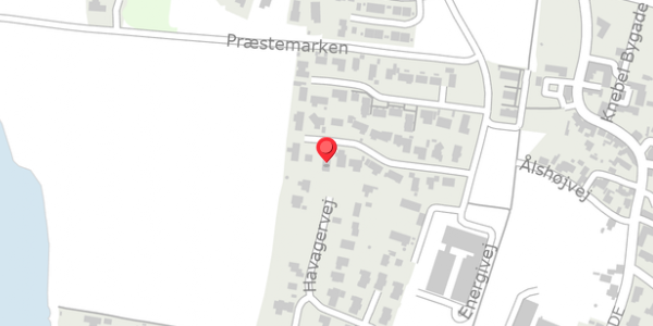 Trafikstøjkort på Energivej 104, 8420 Knebel