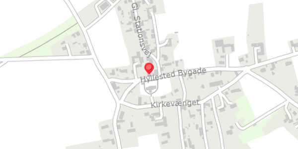 Trafikstøjkort på Hyllested Bygade 9, . , 8400 Ebeltoft