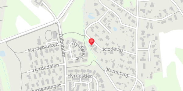Trafikstøjkort på Klodevej 13, . , 8400 Ebeltoft