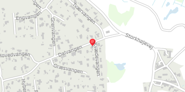Trafikstøjkort på Kvædevangen 2, 8400 Ebeltoft