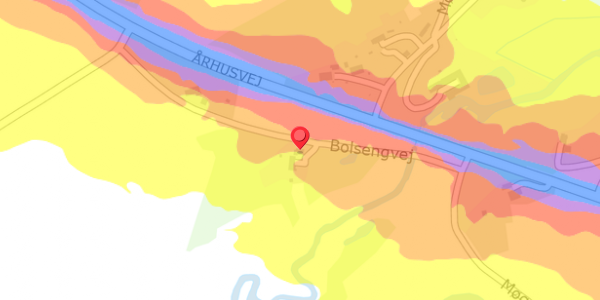 Trafikstøjkort på Bolsengvej 2, . , 8450 Hammel