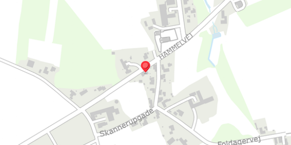 Trafikstøjkort på Hammelvej 21, 8883 Gjern