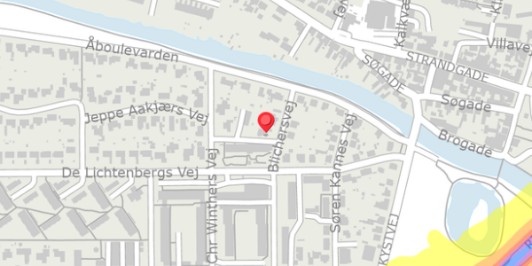 Trafikstøjkort på Blichersvej 6, 8500 Grenaa