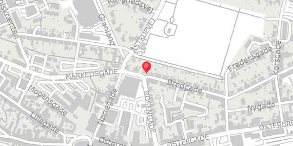 Trafikstøjkort på Bredgade 7, 8500 Grenaa