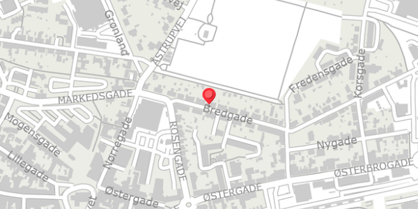 Trafikstøjkort på Bredgade 21, st. , 8500 Grenaa