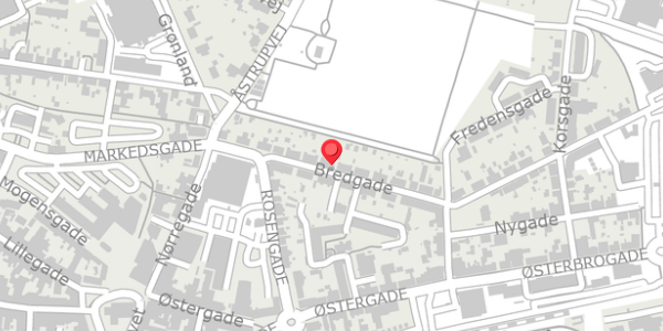 Trafikstøjkort på Bredgade 23, 8500 Grenaa