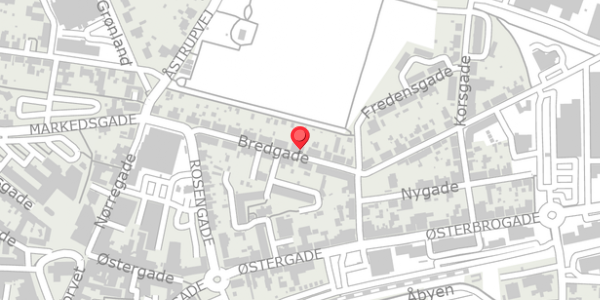 Trafikstøjkort på Bredgade 35, 8500 Grenaa