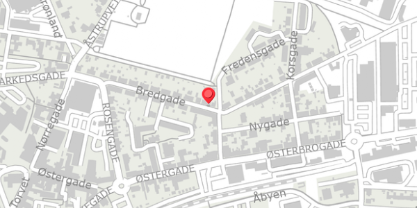 Trafikstøjkort på Bredgade 45, 8500 Grenaa