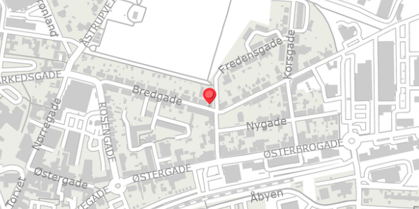 Trafikstøjkort på Bredgade 47, 8500 Grenaa