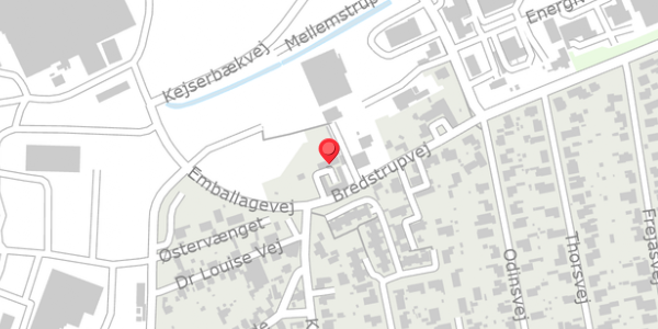 Trafikstøjkort på Bredstrupvej 5, 8500 Grenaa