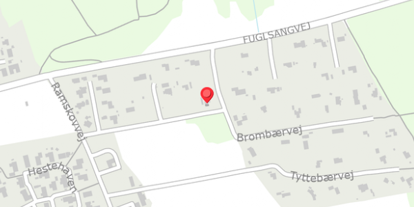 Trafikstøjkort på Brombærvej 21, 8500 Grenaa