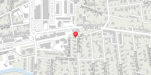 Trafikstøjkort på Enghegnet 2, 8500 Grenaa