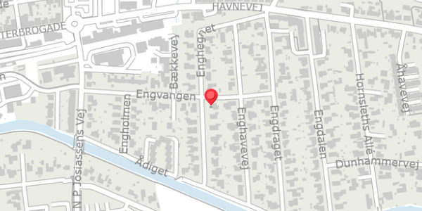 Trafikstøjkort på Enghegnet 11, . , 8500 Grenaa
