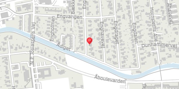 Trafikstøjkort på Enghegnet 21, 8500 Grenaa