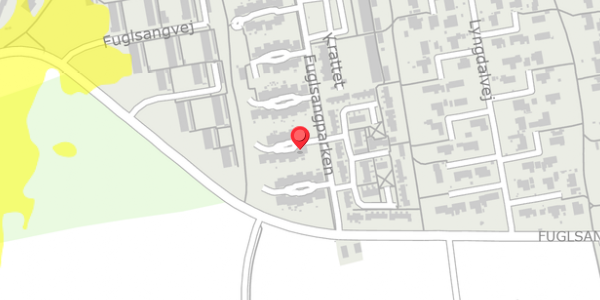 Trafikstøjkort på Fuglsangparken 21, 8500 Grenaa