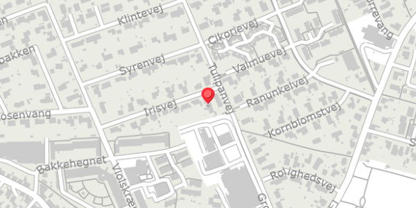 Trafikstøjkort på Irisvej 18A, 8500 Grenaa