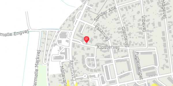 Trafikstøjkort på Klostervej 1, . , 8500 Grenaa