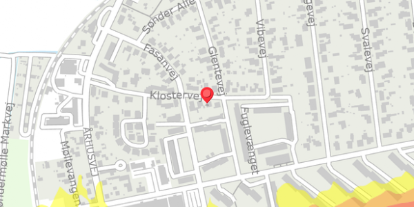 Trafikstøjkort på Klostervej 14, . , 8500 Grenaa