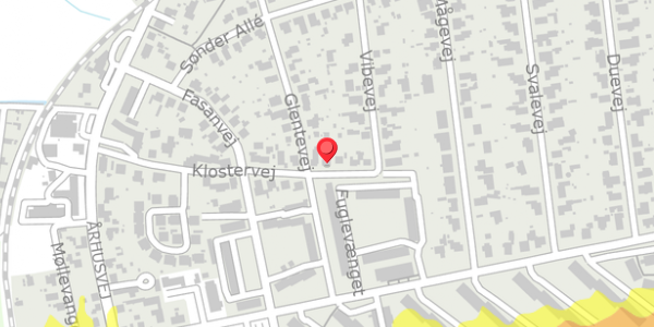 Trafikstøjkort på Klostervej 15, . , 8500 Grenaa