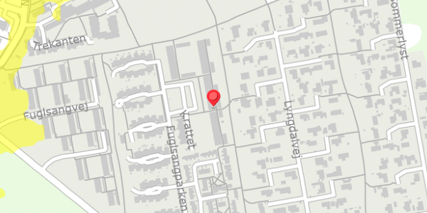 Trafikstøjkort på Krattet 252, . , 8500 Grenaa