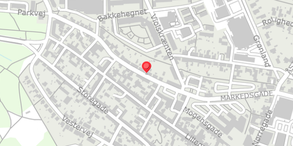 Trafikstøjkort på Markedsgade 22, . , 8500 Grenaa