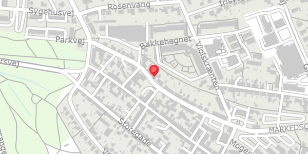 Trafikstøjkort på Markedsgade 42, . , 8500 Grenaa