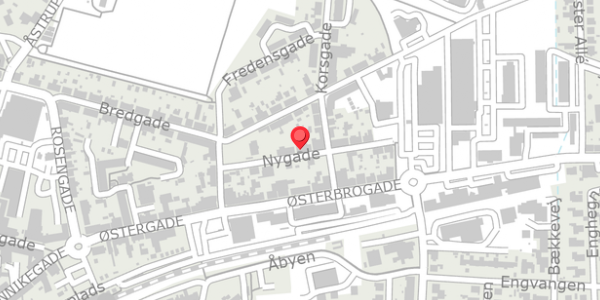 Trafikstøjkort på Nygade 9, 8500 Grenaa