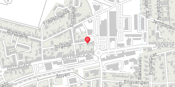 Trafikstøjkort på Nygade 20, 8500 Grenaa