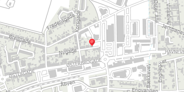 Trafikstøjkort på Nygade 23, . , 8500 Grenaa