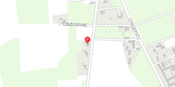 Trafikstøjkort på Obdrupvej 17, . , 8570 Trustrup