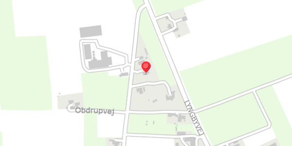Trafikstøjkort på Obdrupvej 40, . , 8570 Trustrup