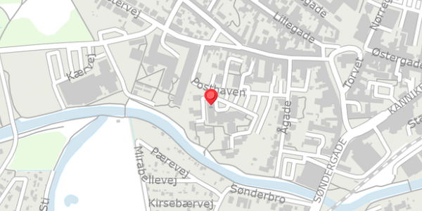 Trafikstøjkort på Posthaven 32, 8500 Grenaa