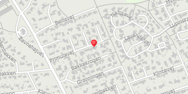 Trafikstøjkort på Primulavej 12, . , 8500 Grenaa