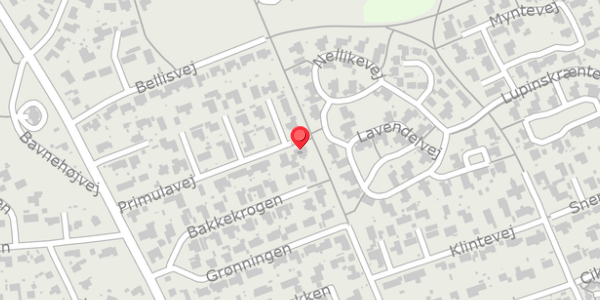 Trafikstøjkort på Primulavej 16, . , 8500 Grenaa