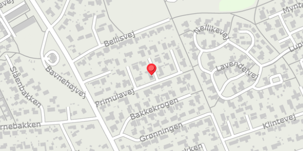 Trafikstøjkort på Primulavej 19, . , 8500 Grenaa