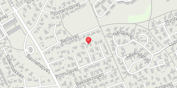 Trafikstøjkort på Primulavej 25, . , 8500 Grenaa