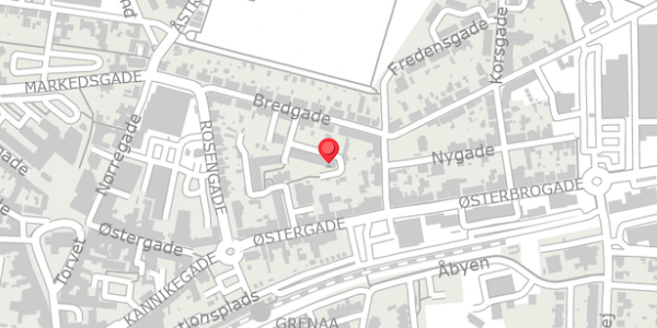 Trafikstøjkort på Rosengården 21, 8500 Grenaa