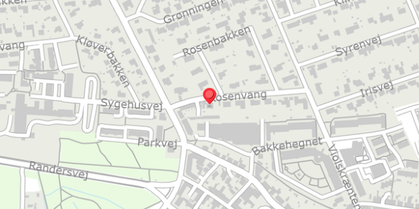 Trafikstøjkort på Rosenvang 2, . , 8500 Grenaa