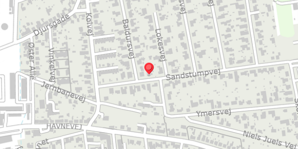 Trafikstøjkort på Sandstumpvej 7, 8500 Grenaa