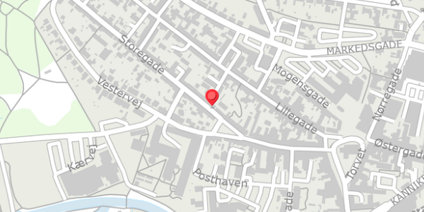 Trafikstøjkort på Storegade 28, 8500 Grenaa